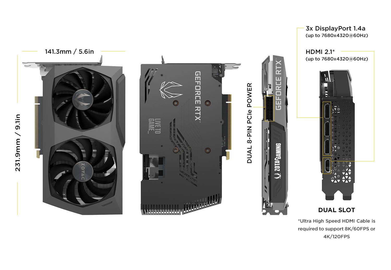 ZOTAC GeForce RTX™ 3070 Ti AMP Holo 8GB GDDR6X 256-bit