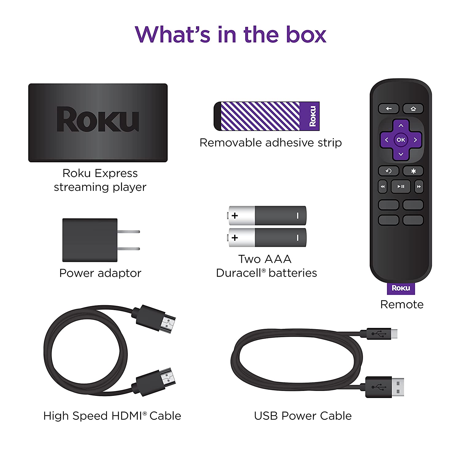 Roku Express (New 2023) HD Streaming Device