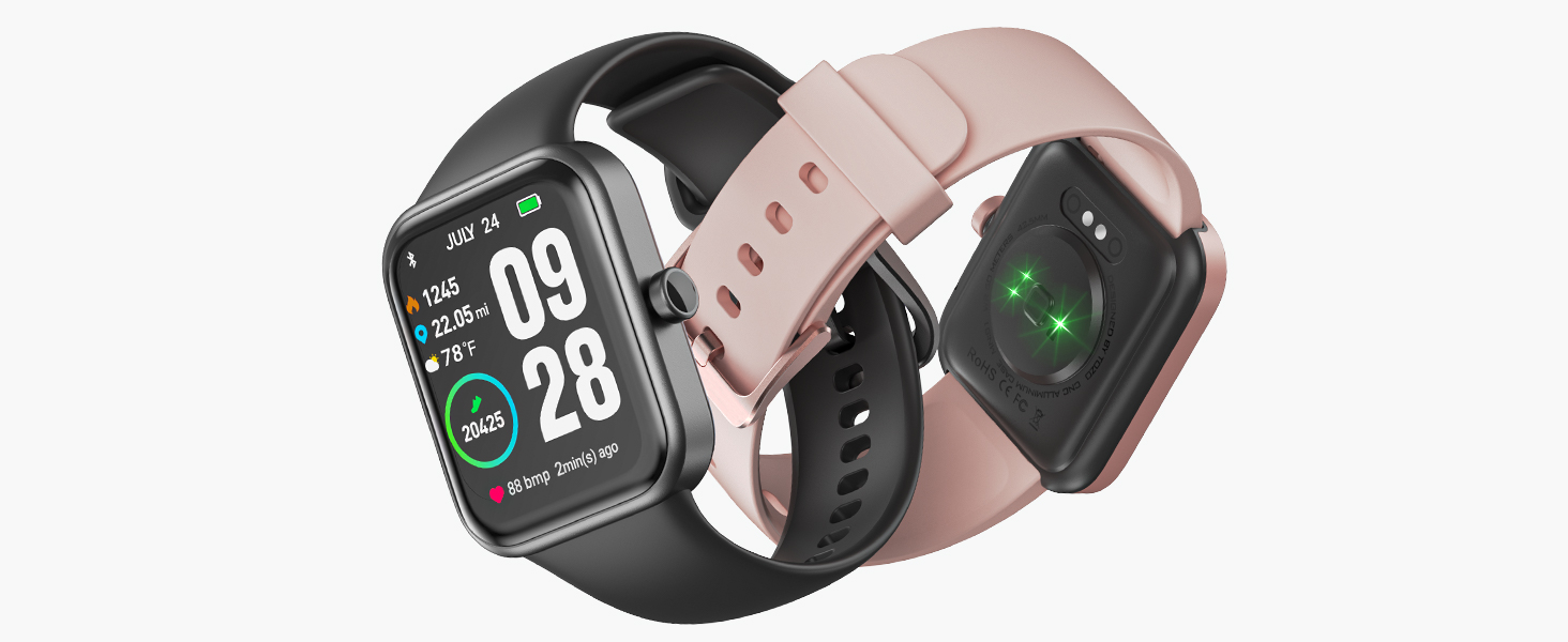 TOZO S2 Smart Watch Alexa Built-in Fitness Tracker