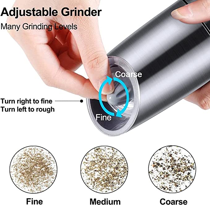 Gravity Electric Pepper Grinder, Salt and Pepper Mill