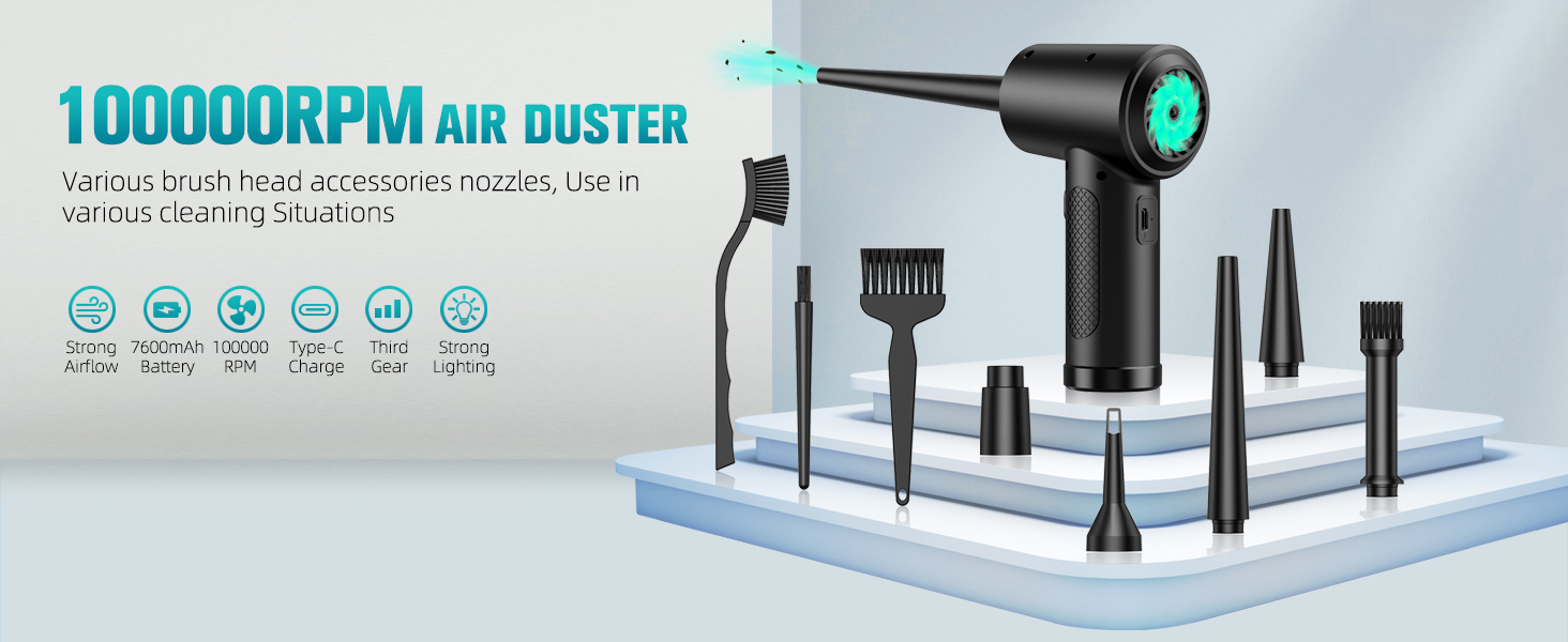 Compressed-air-Duster 100000RPM Keyboard Cleaner