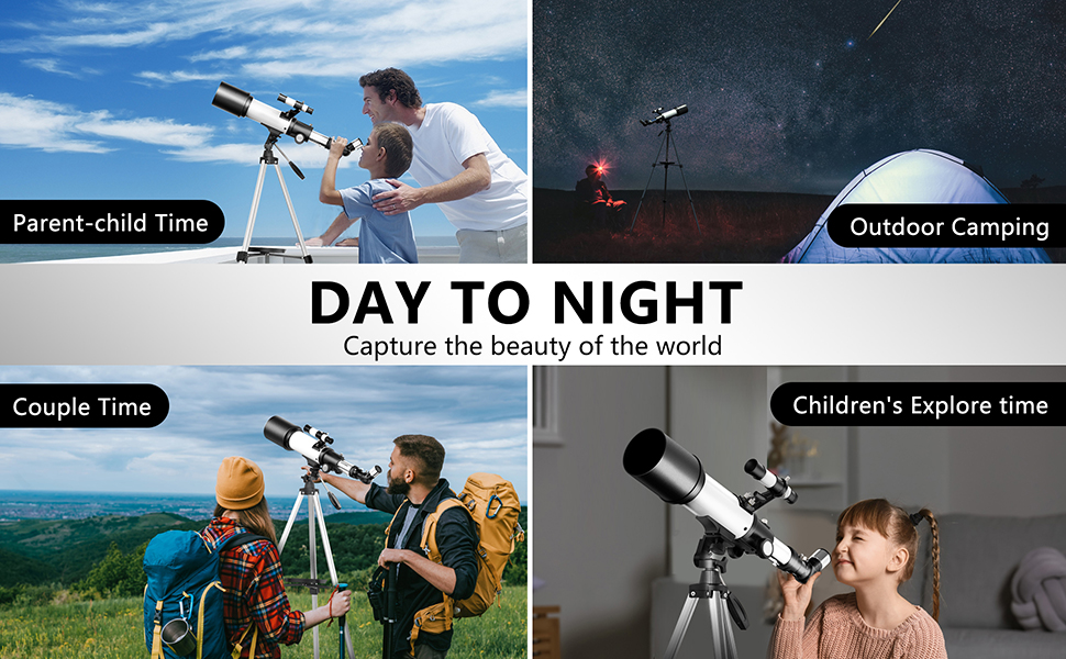 GEREFEREN Telescope for Astronomy Beginners (16X-120X)